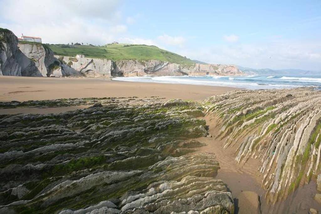 Ferienwohnung 2 Habit, Sala, Terraza, Jardin, Parking Gratis Zumaia Exterior foto